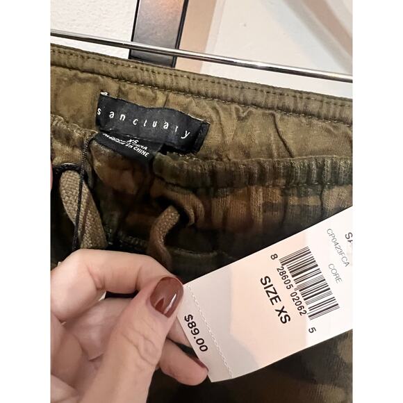 Sanctuary Peace Brigade Camo Drawstring Jogger Pants Size XS NWT - Picture 3 of 6